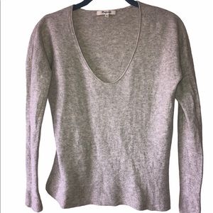 Madewell gray long sleeve sweater